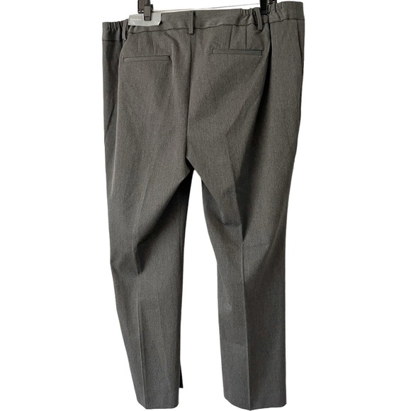 NWT Talbots Dark Grey Barley Boot Pleated Dress Pants Women’s Size 20W - Picture 2 of 7